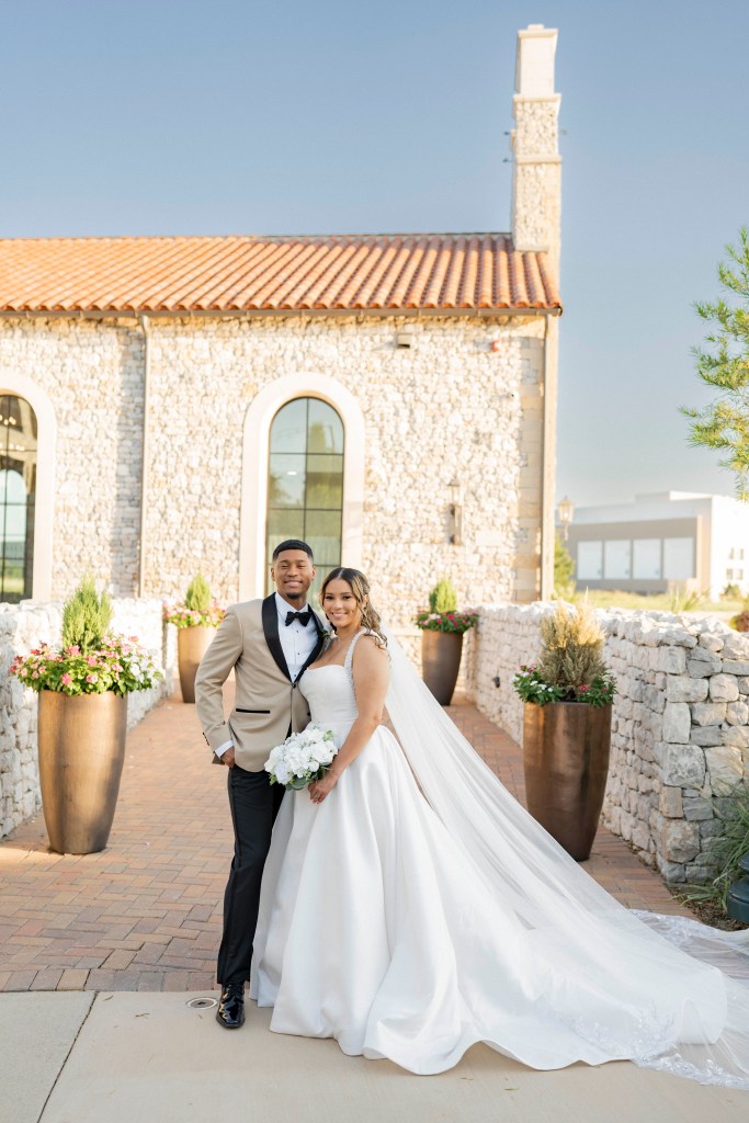 Couple On Wedding Day